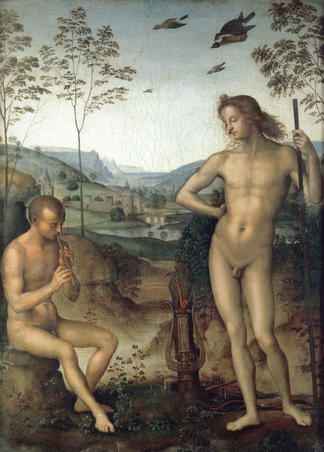 Pietro vannucci called IL perugino Apollo and Marilyn income Ah